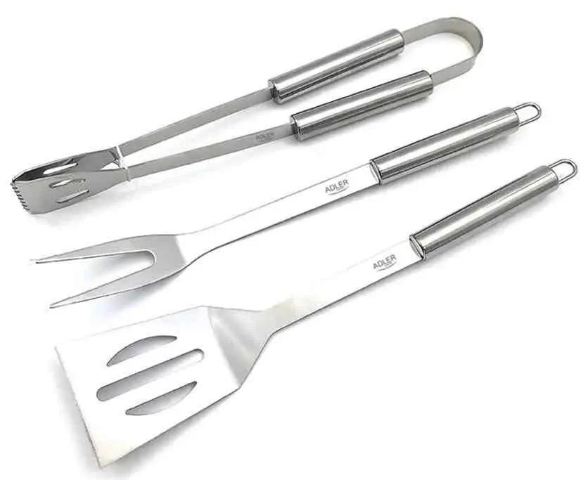 Set ustensile pentru barbeque Adler AD-6730, alb