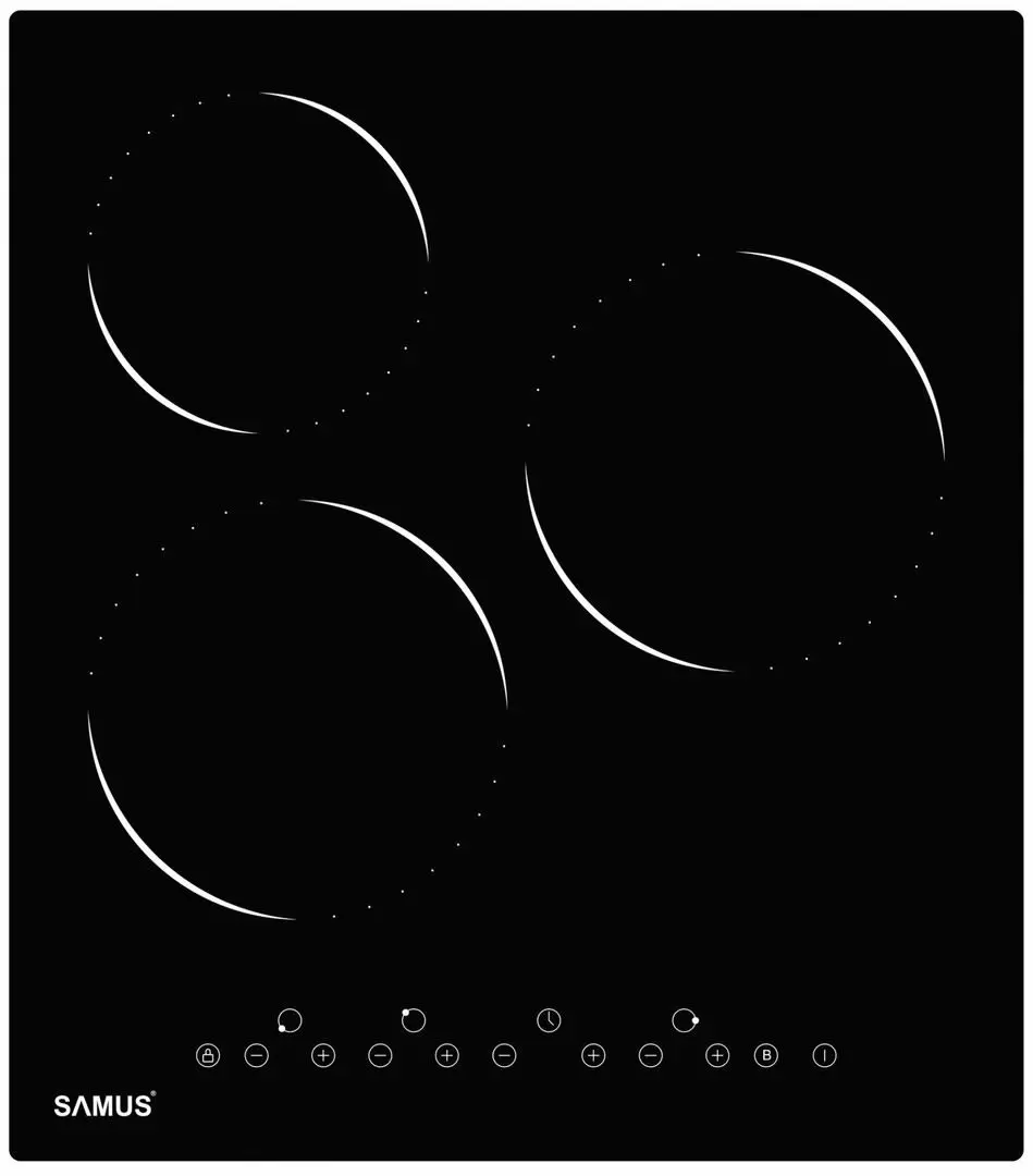 Индукционная панель Samus PSVE-43SG2, черный