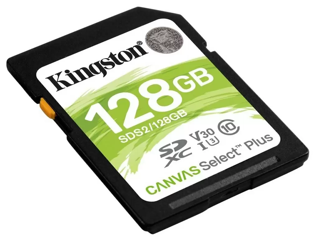 Карта памяти Kingston Canvas Select Plus SDXC V10 Class 10 UHS-I, 128GB