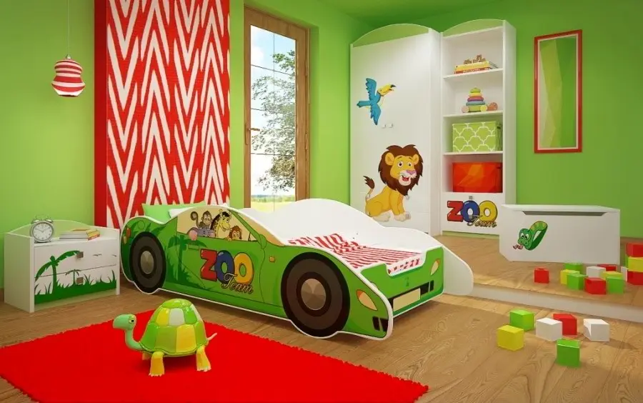 Детская Happy Babies Zoo 23, белый/зеленый на tehnoparc.md Детская Happy Babies Zoo 23, белый/зеленый