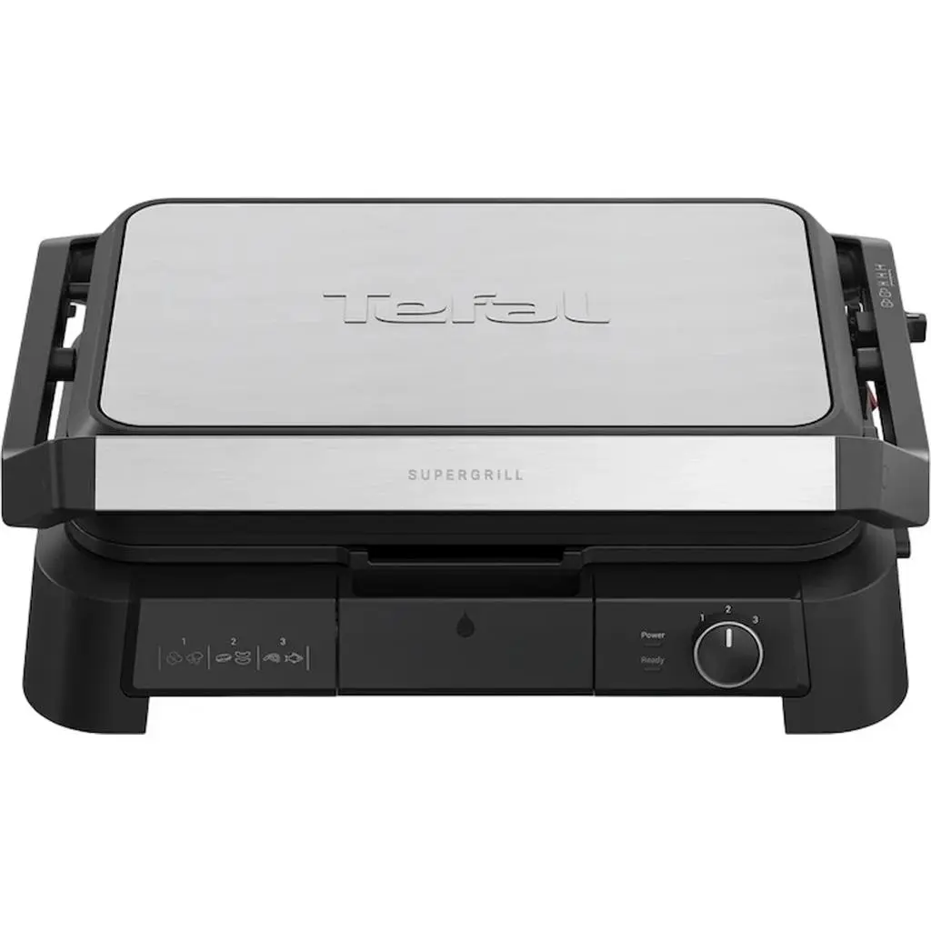 Электрогриль Tefal GC520DE0, нержавеющая сталь на tehnoparc.md Электрогриль Tefal GC520DE0, нержавеющая сталь