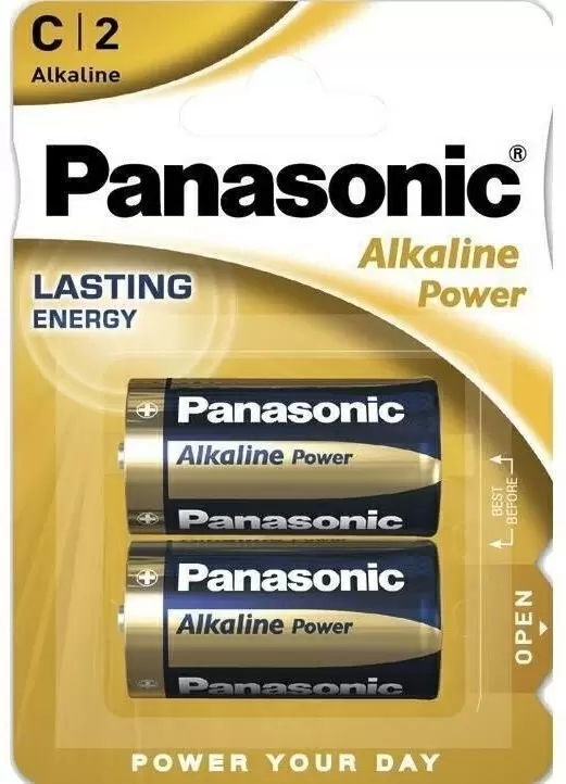 Батарейка Panasonic Alkaline Power C, 2шт