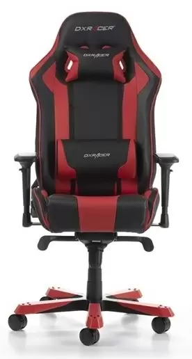 Scaun de birou DXRacer King GC-K06-NR-S3, negru/roșu