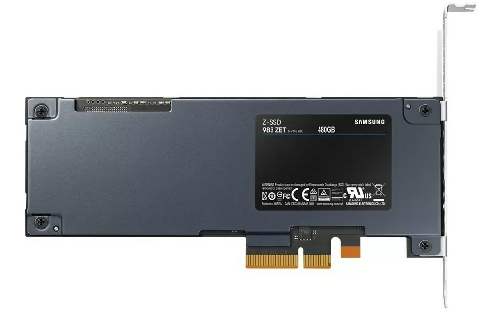 SSD накопитель Samsung 983 ZET M.2 NVMe, 480GB