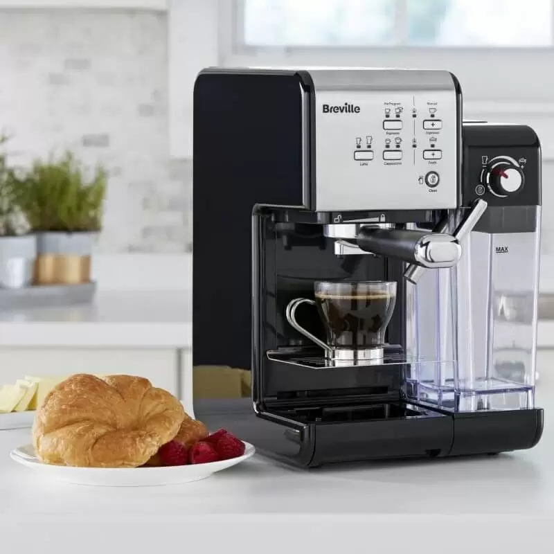 Cafetieră electrică Breville Prima Late II VCF108X, argintiu