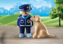 Set jucării Playmobil Police Officer with Dog