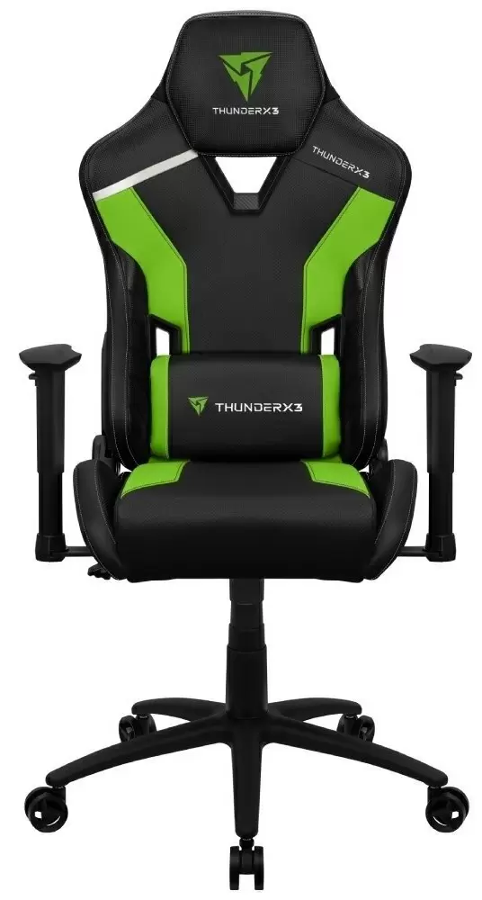 Компьютерное кресло ThunserX3 TC3, черный/зеленый