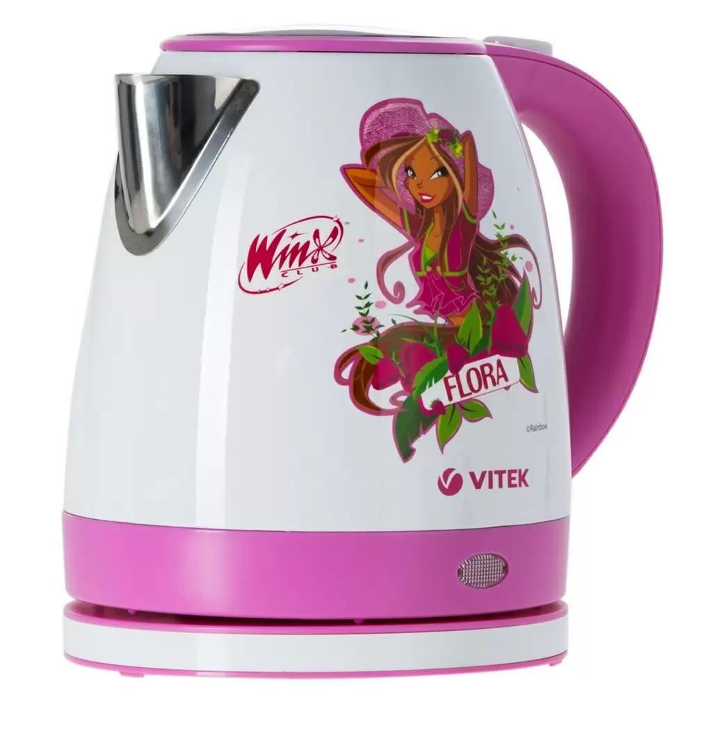 Электрочайник Vitek WX-1001, белый/розовый