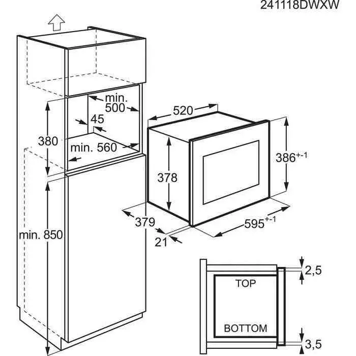 Cuptor cu microunde incorporabil AEG OS5GM251EB, negru pe tehnoparc.md Cuptor cu microunde incorporabil AEG OS5GM251EB, negru