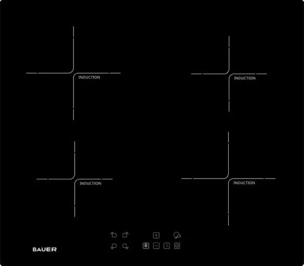 Индукционная панель Bauer PI 6042T-A1, черный