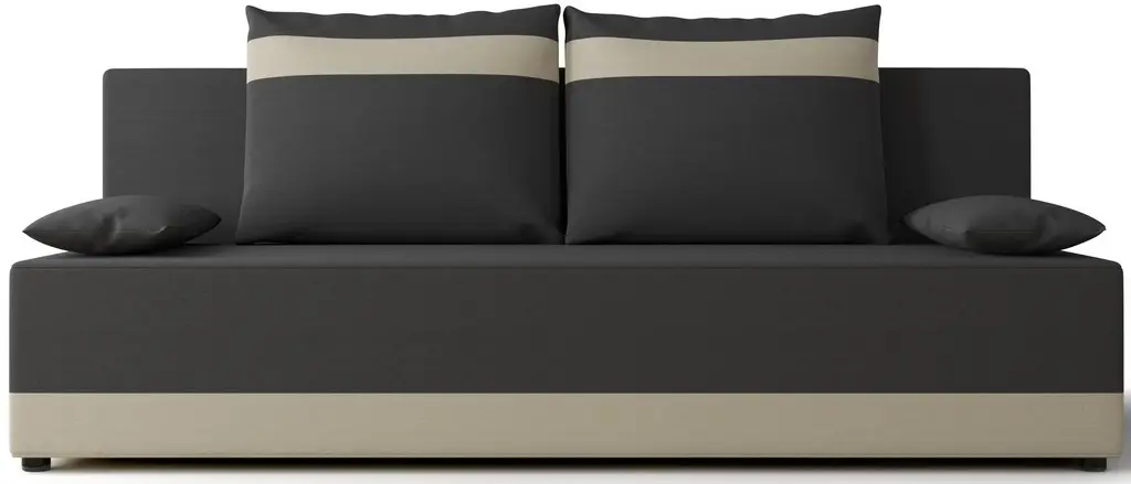 Canapea Space Meble Toledo Rainbow 27/Rainbow 16, grafit/ecru