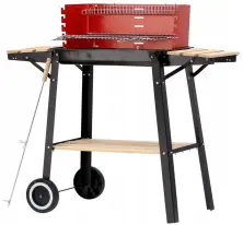 Grătar GardenLine BBQ5283, negru/roșu