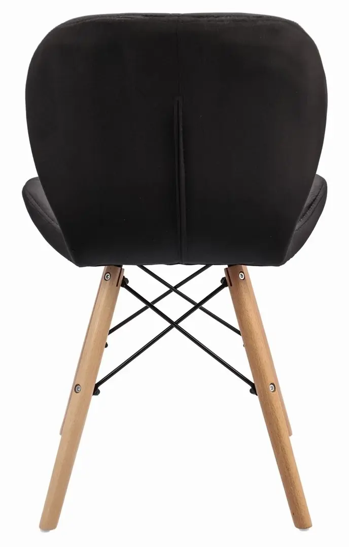 Scaun Jumi Velvet SD-940369, negru pe tehnoparc.md Scaun Jumi Velvet SD-940369, negru