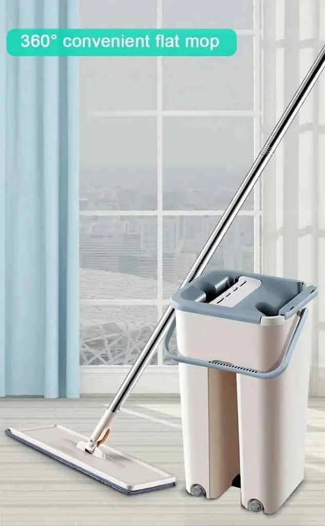 Набор швабра + ведро 4Life Mop Scratch, бежевый