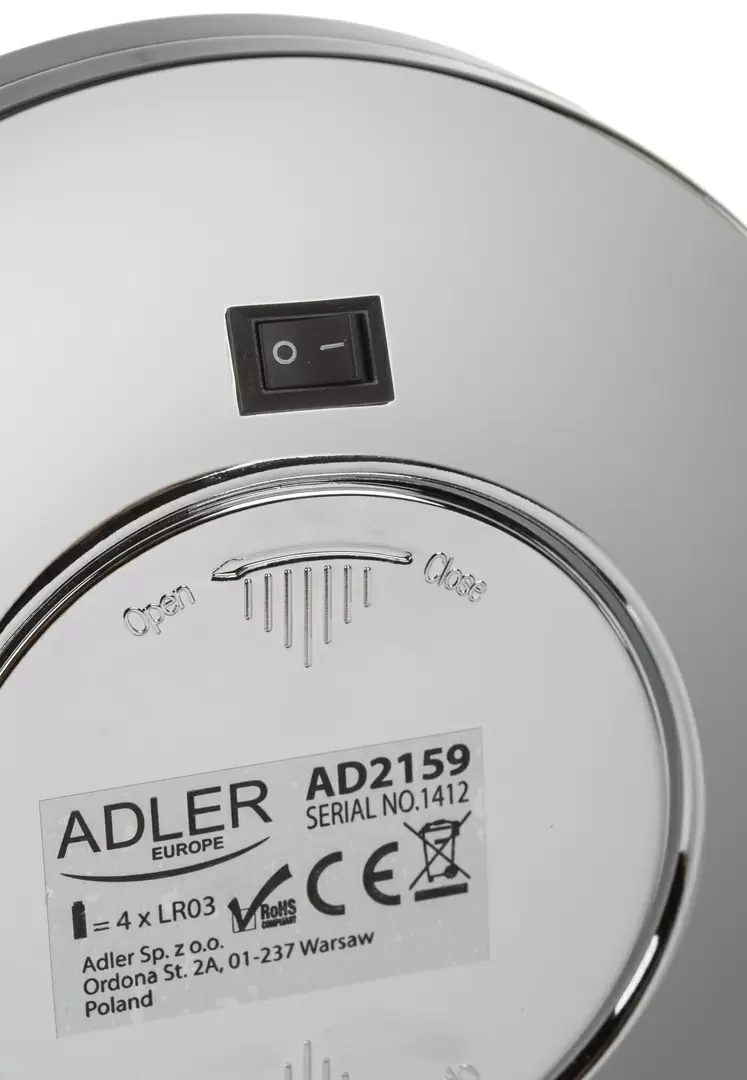 Косметическое зеркало Adler AD-2159, нержавеющая сталь