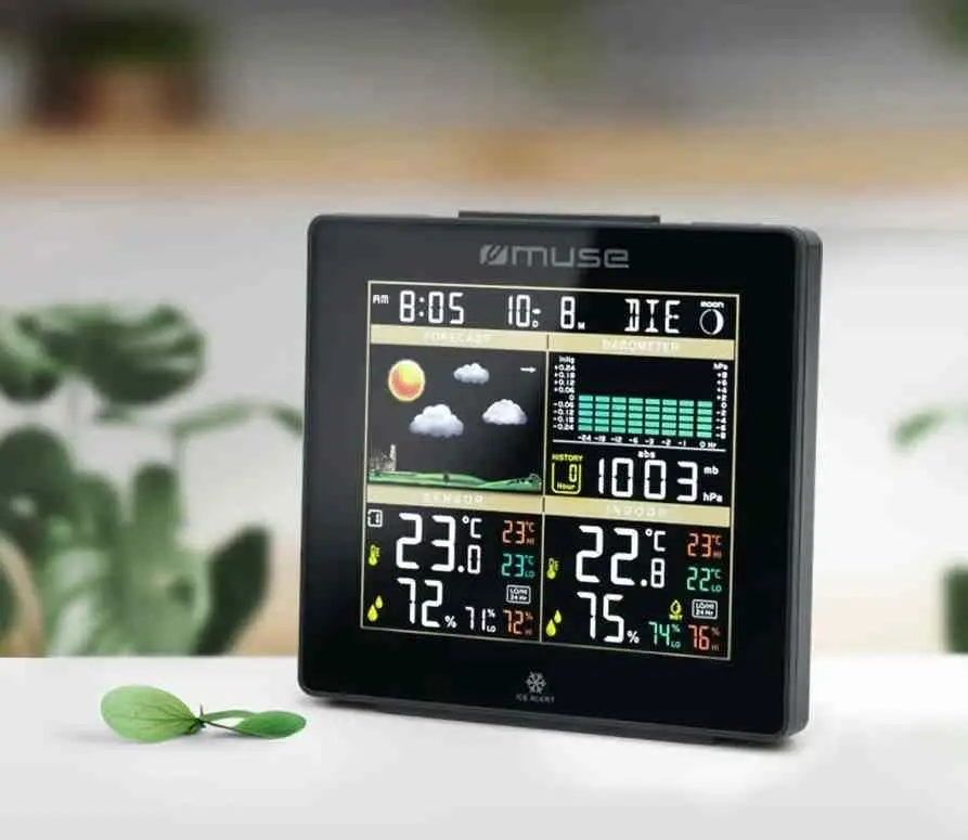 Stație meteo Muse M-085WS, negru