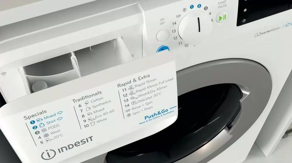 Maşină de spălat rufe Indesit BDE 76435 WSV EE, alb