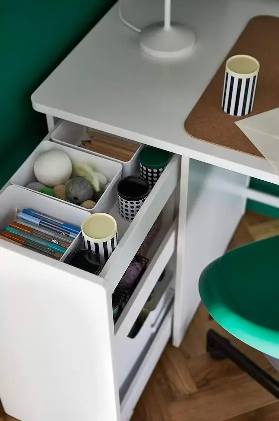 Masă de birou IKEA Larande 120x58cm, alb