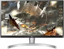 Monitor LG 27UL650-W, alb/negru