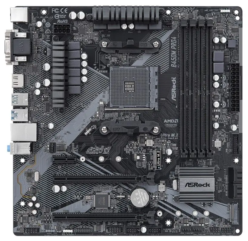 Placă de bază ASrock B450M Pro4 R2.0
