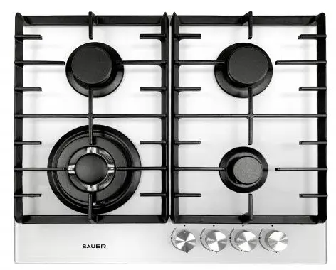 Plită incorporabilă cu gaz Bauer GH-604 BG03W, alb