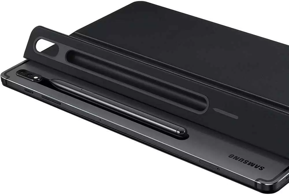 Чехол книжка Samsung Keyboard Galaxy Tab S7+/S7 FE, черный