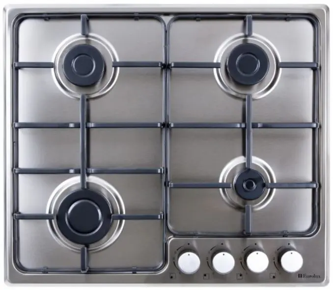 Plită incorporabilă cu gaz Eurolux HBE-64GFWCIX, inox pe tehnoparc.md Plită incorporabilă cu gaz Eurolux HBE-64GFWCIX, inox