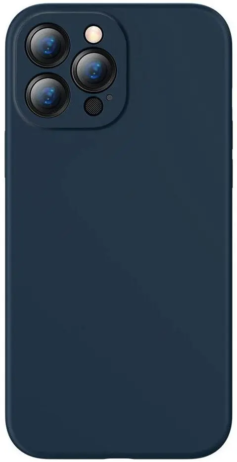 Husă de protecție Baseus Liquid Silica Gel Protective Case For iPhone 13 Pro Max, albastru