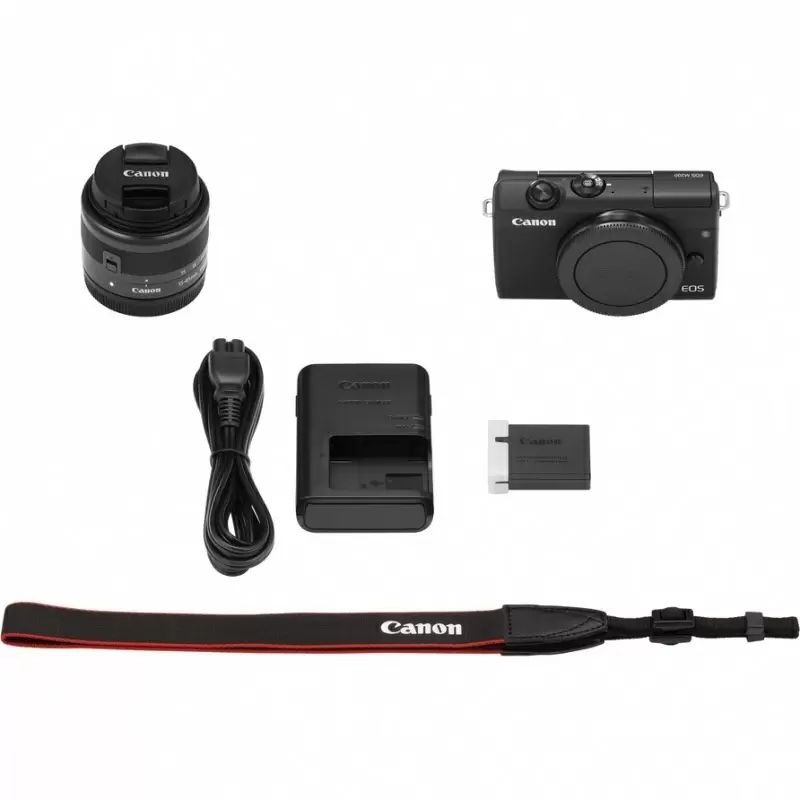 Системный фотоаппарат Canon EOS M200 + 15-45mm f/3.5-6.3 IS STM Kit, черный