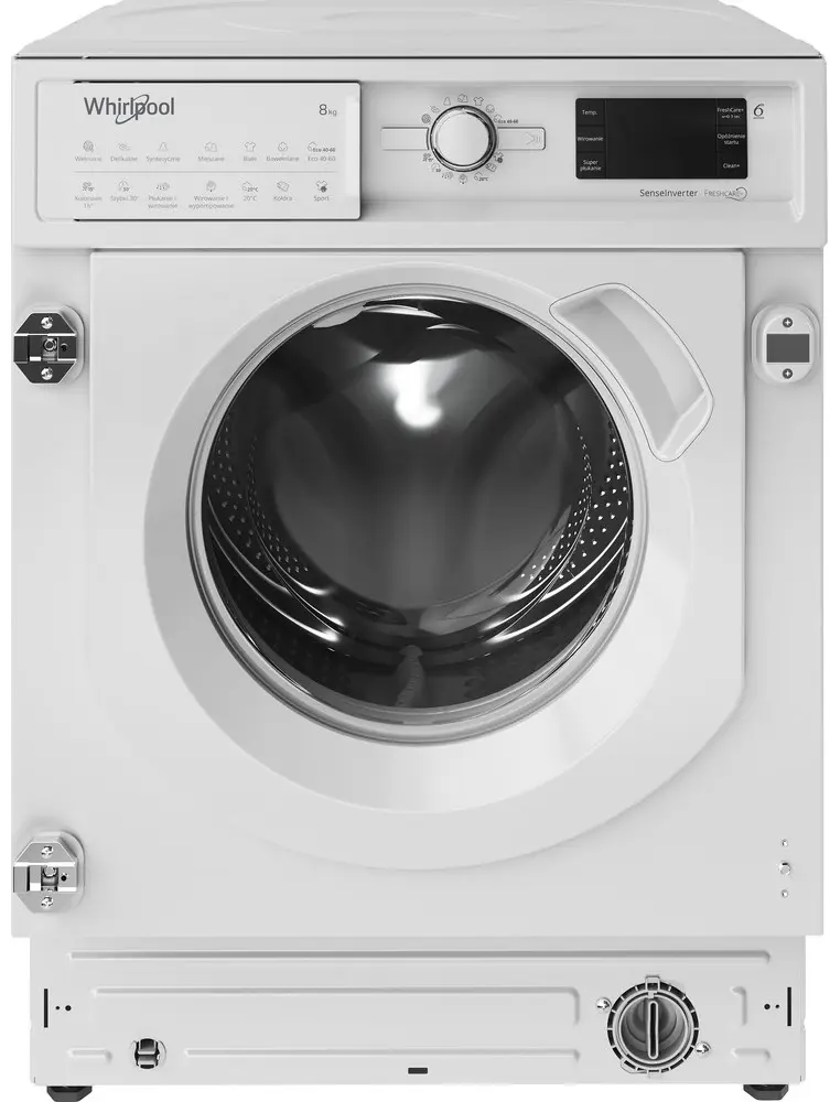 Maşină de spălat rufe încorporabilă Whirlpool BI WMWG 81484 PL, alb