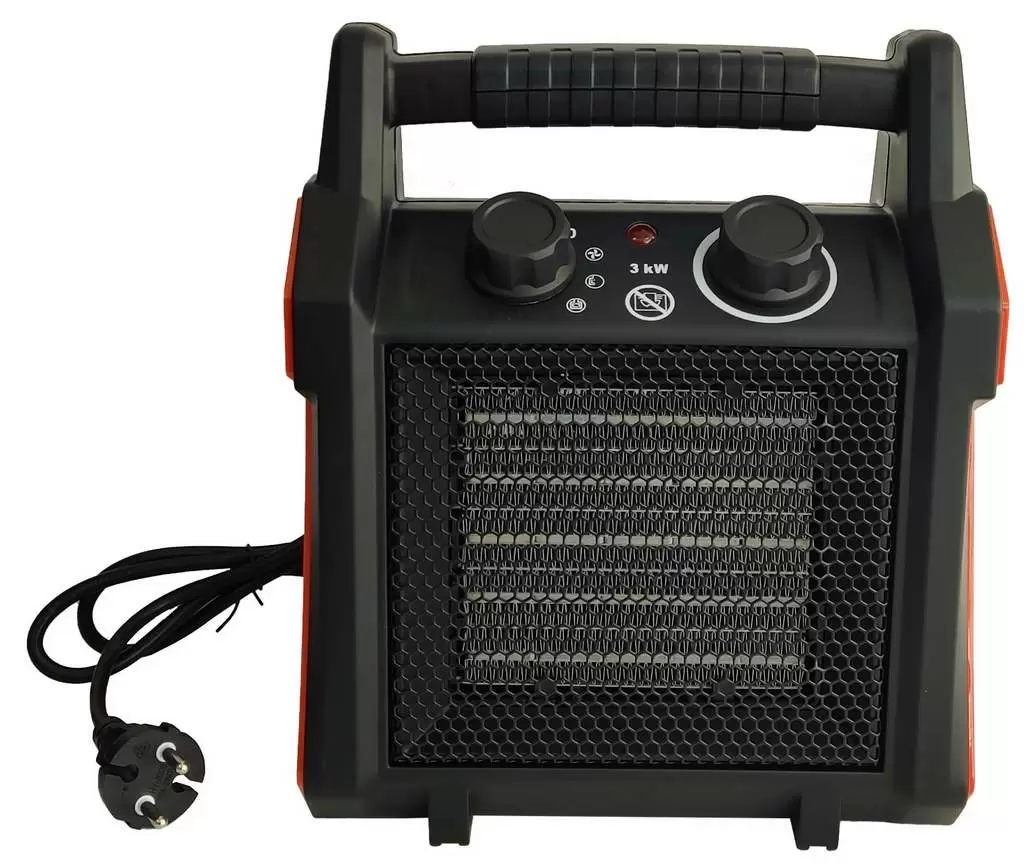 Generator de aer cald TehnoWorker BGP3000, negru/portocaliu