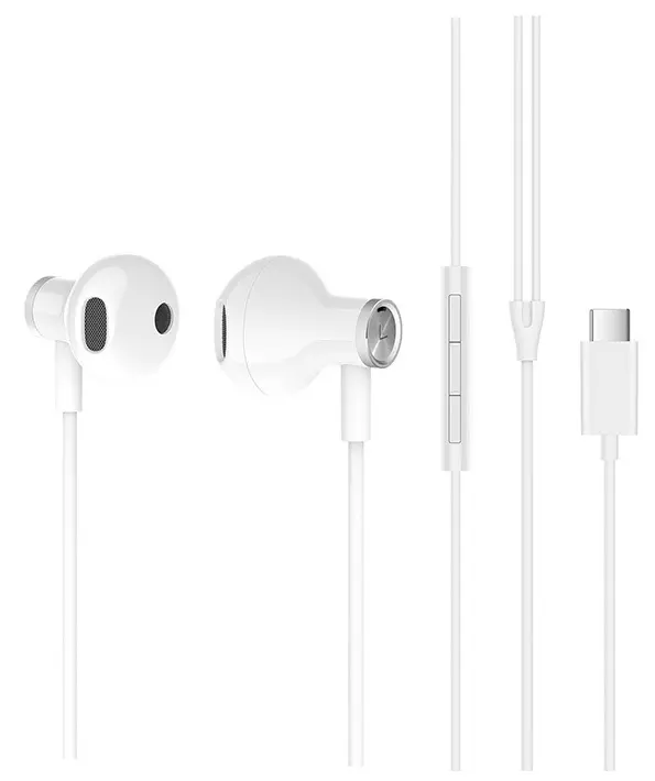 Căşti Xiaomi Mi Dual Driver Type C, alb