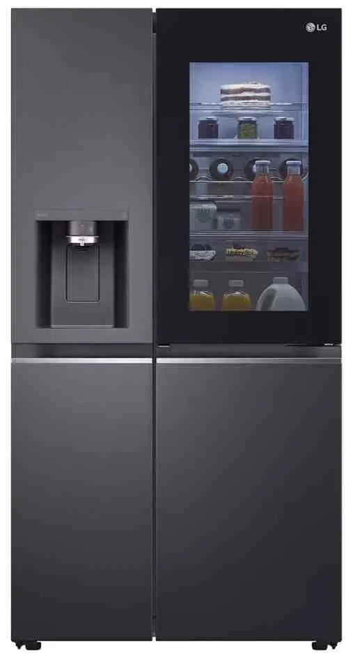 Холодильник LG GSXV91MBAE, черный