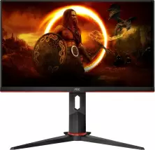 Monitor Aoc 24G2SPU/BK, negru/roșu