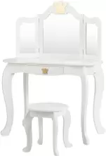 Masă de toaletă pentru copii Costway HW65299WH, alb