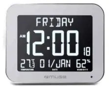 Stație meteo Muse M-090WMC, alb