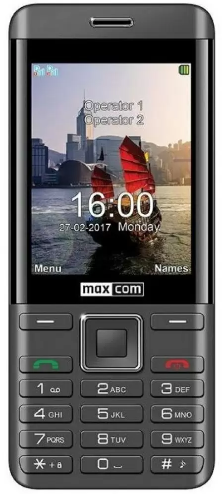 Telefon mobil Maxcom MM236, negru/argintiu