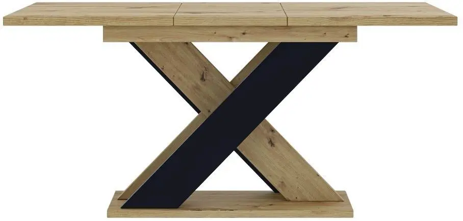 Masă Prospero Xao 160, stejar artizanat/negru