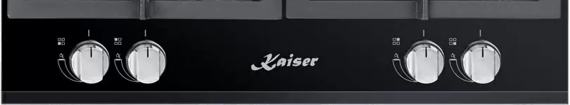 Plită incorporabilă cu gaz Kaiser KCG 6380 Turbo, negru