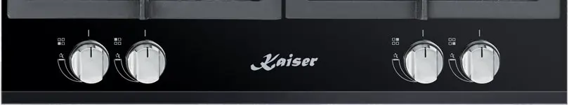 Газовая панель Kaiser KCG 6380 Turbo, черный