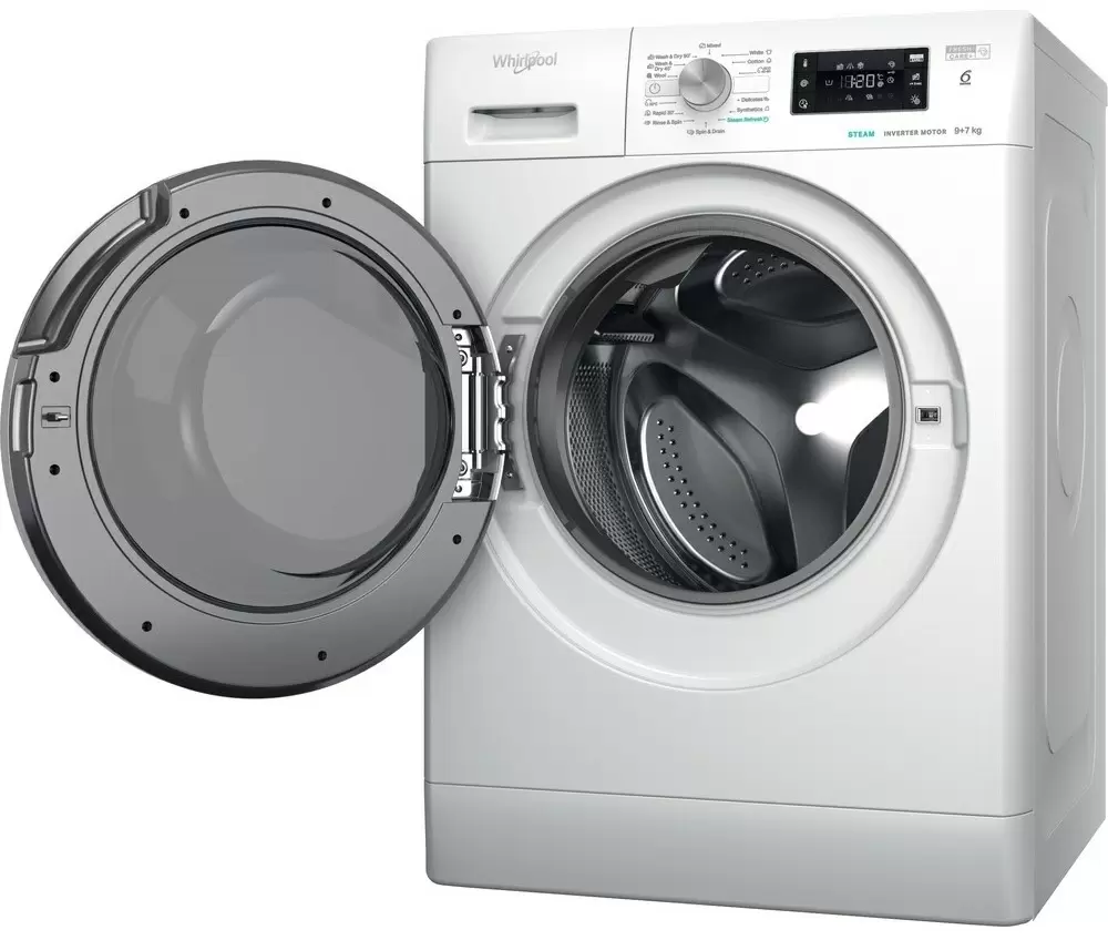 Maşină de spălat rufe Whirlpool FFWDB 976258 SV EE, alb