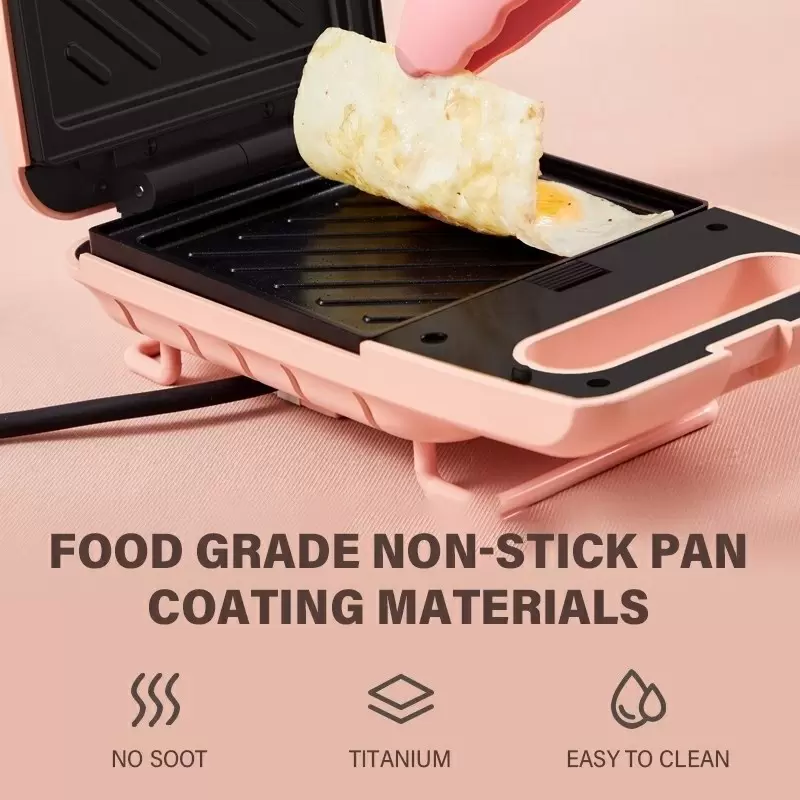 Бутербродница Xiaomi Deerma Sandwich Maker MZ10, розовый