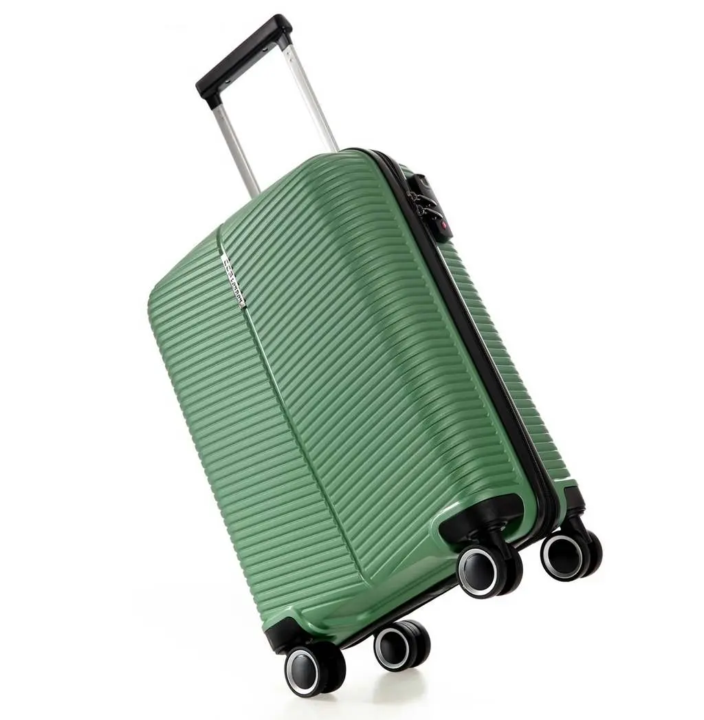 Чемодан CCS 5224 S, зеленый