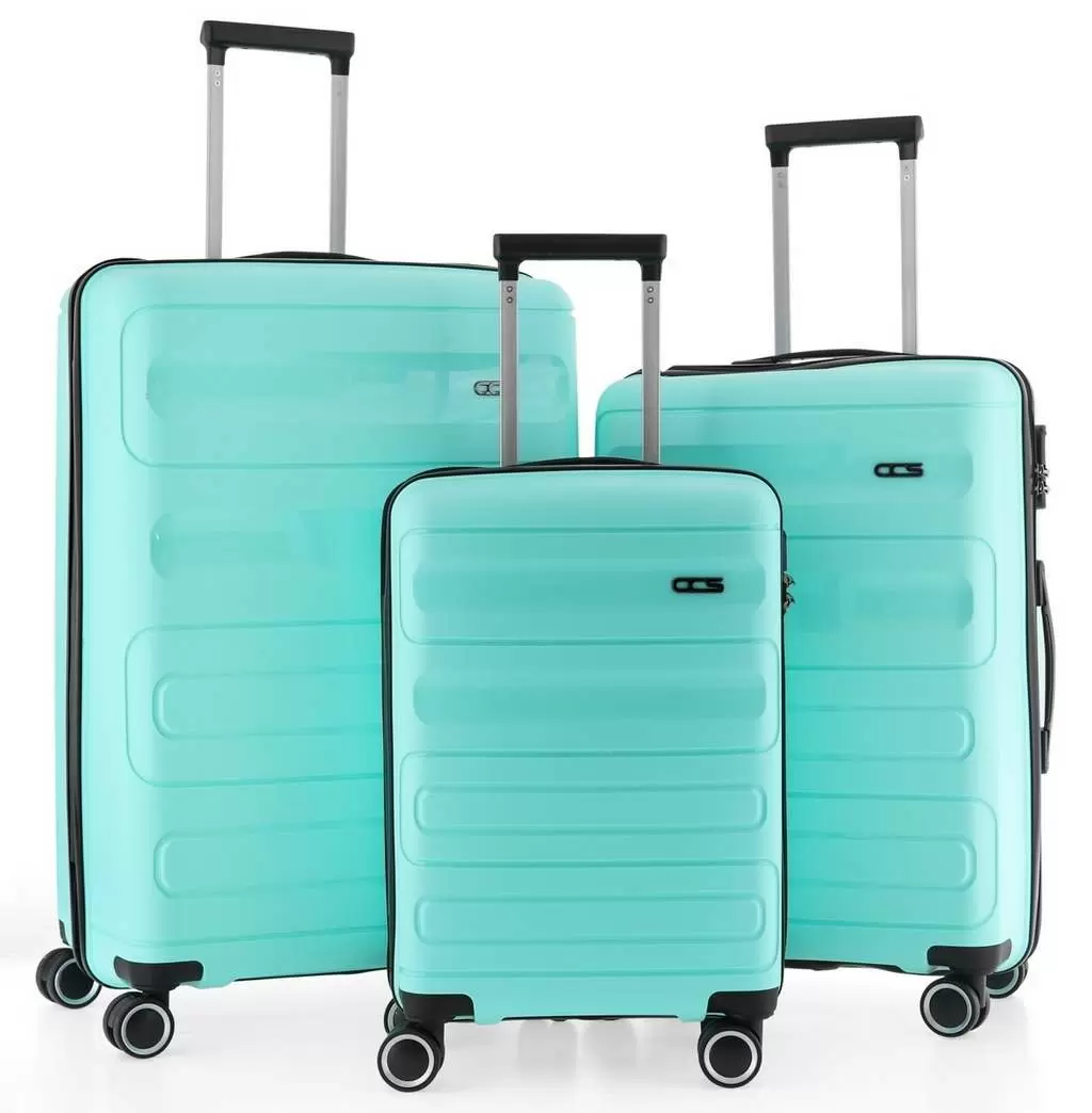 Set de valize CCS 5225 Set, verde