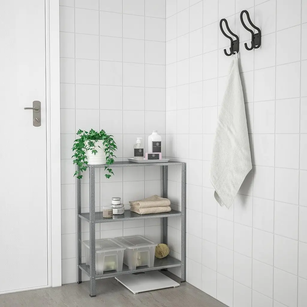 Etajeră IKEA Hyllis interior/exterior 60x27x74cm, inox pe tehnoparc.md Etajeră IKEA Hyllis interior/exterior 60x27x74cm, inox