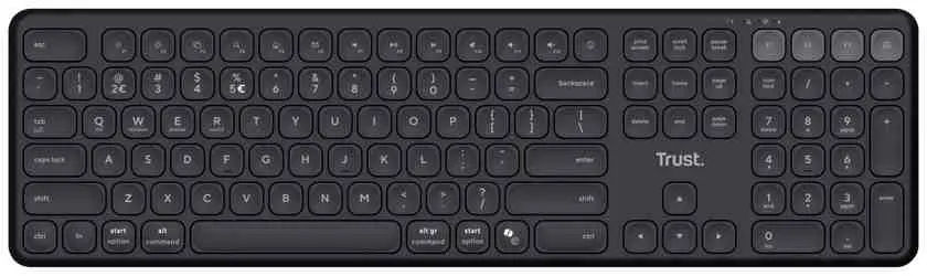 Tastatură Trust Vaiya, negru