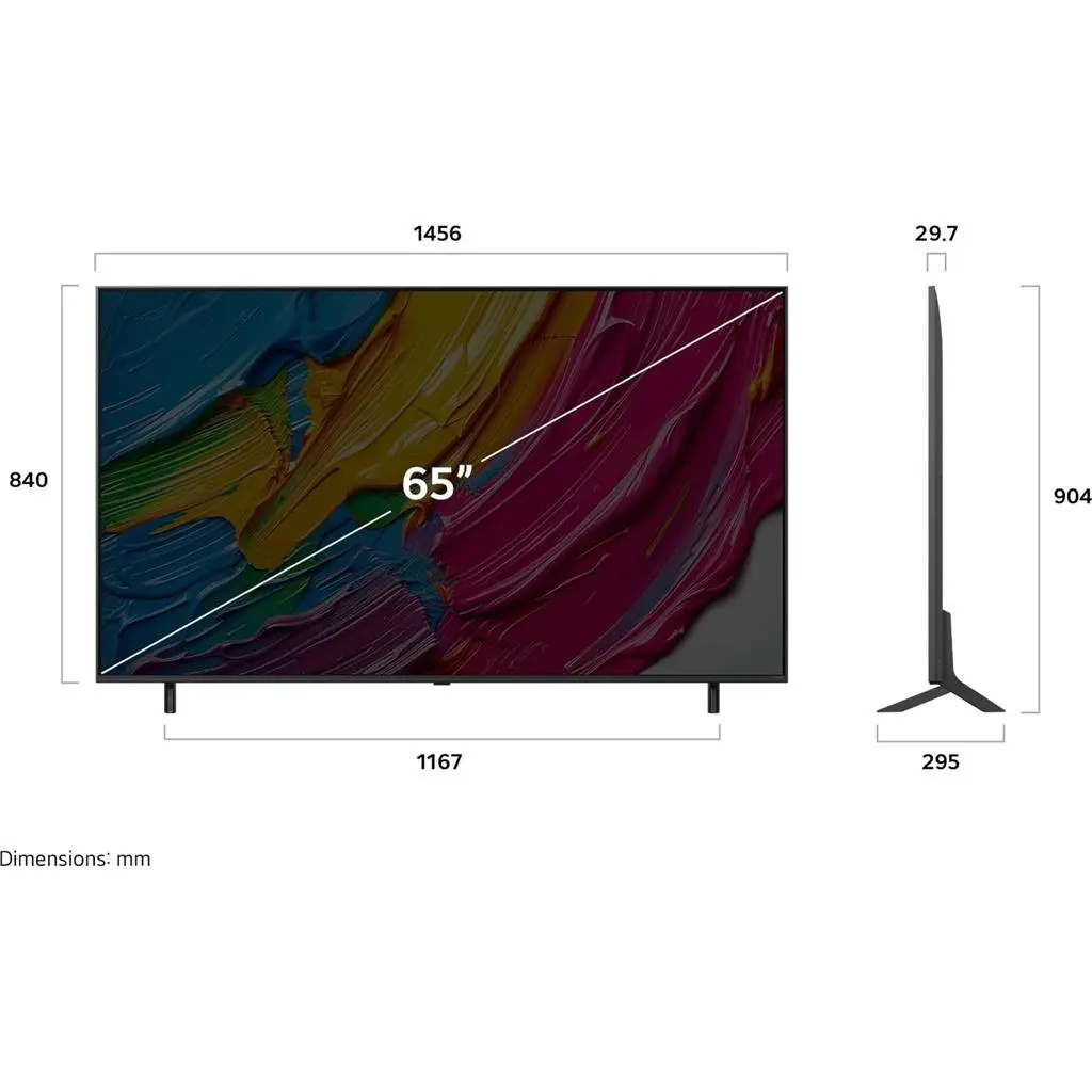 Телевизор Lg 65QNED80A6A, черный, черный