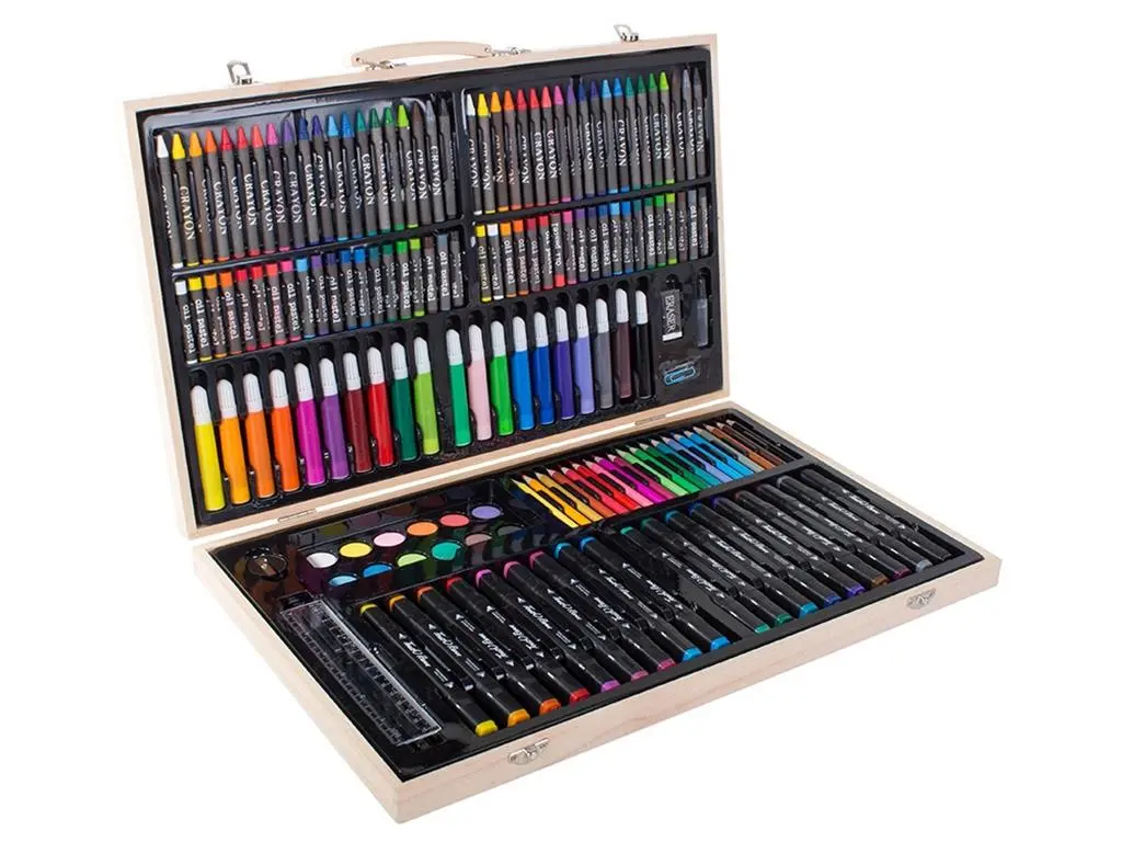 Детский набор для рисования 4Play Wooden Set 188pcs