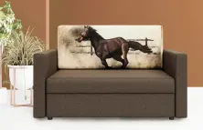 Диван Space Meble Amerykanka Heven 120 Horse/Sawana 25, коричневый на tehnoparc.md Диван Space Meble Amerykanka Heven 120 Horse/Sawana 25, коричневый