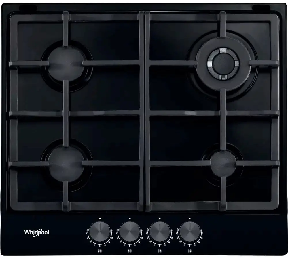 Plită incorporabilă cu gaz Whirlpool TGML 661 NB, negru